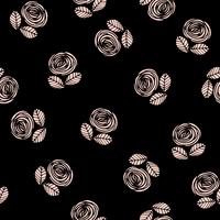 Abstract floral seamless pattern with roses. vector