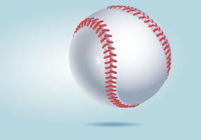 Ilustración detallada realista del vector de béisbol