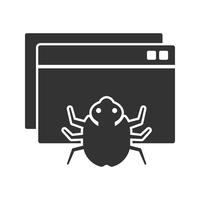 Web Crawler Glyph Icons vector