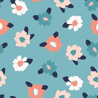 Floral abstract seamless pattern. vector