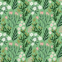 Floral seamless pattern. Vector design for different surfaces.