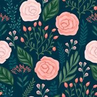 Floral seamless pattern. Vector design for different surfaces.