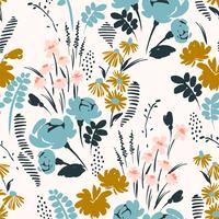 Floral seamless pattern. Vector design