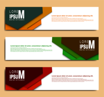 plantilla de banner web vector