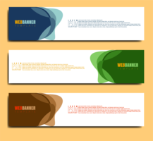 abstract banner template