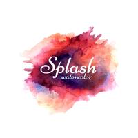 Stylish colorful watercolor splash design vector