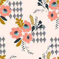 Floral seamless pattern. Vector design