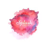 Abstract colorful watercolor splash design background vector