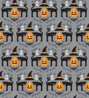 Halloween background. Seamless pattern. vector