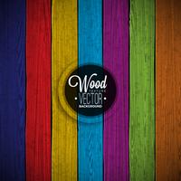 Vector color painted wood texture background design.