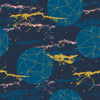 Abstract cosmic seamless pattern. vector