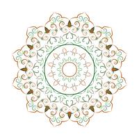 Flower Mandala Vintage decorative elements vector
