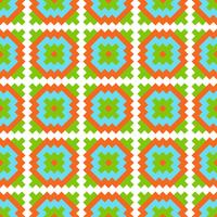 Mexican Folkloric  tracery textile seamless pattern vector