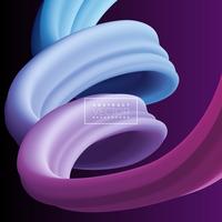 Abstract 3D Colorful Curve Line Background vector