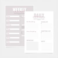 Vector To Do Lists Templates