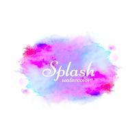 Colorful watercolor splash decorative design background vector