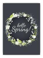 Spring  background with colorful flower vector