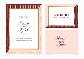 Vector Wedding Invitation Template