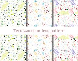 Terrazzo seamless pattern vector