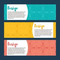 lace banner card vector