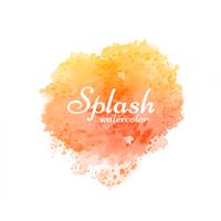 Abstract colorful watercolor splash design background vector