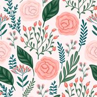 Floral seamless pattern. Vector design.