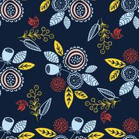 Seamless floral pattern vector