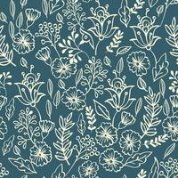 Vintage floral seamless pattern  vector