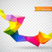 Vector geometric triangles background. Abstract polygonal design.