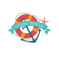  ocean style badges  vector