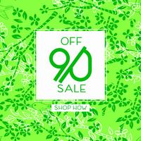 Sale poster with percent discount vector