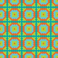 Mexican Folkloric  tracery textile seamless pattern vector