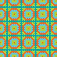 Mexican Folkloric  tracery textile seamless pattern vector