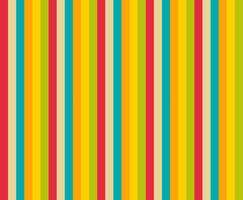 Vertical lines retro color pattern.  vector