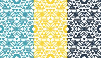 Retro geometric hexagon seamless pattern