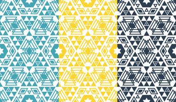 Retro geometric hexagon seamless pattern vector