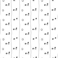 Seamless stylish hand drawn pattern.  vector