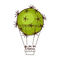 Motivational quote. Go Sit On a Cactus