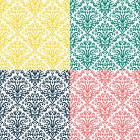 Victorian ornament, seamless pattern vector