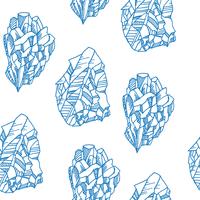 Seamless  pattern with crystals vector