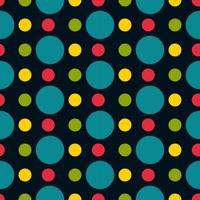 Colored polka dot seamless pattern