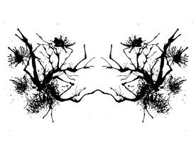 Rorschach inkblot test vector