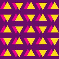 Seamless vintage abstract pattern with triangles in the style of 80 s.  vector