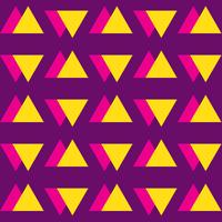 Seamless vintage abstract pattern with triangles in the style of 80 s.  vector