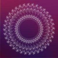 Round frame, border of floral  vector