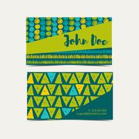 Business card  background. Trend green flash color.  vector