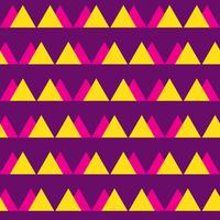 Sin fisuras patrón abstracto vintage con triángulos en el estilo de 80 s. vector