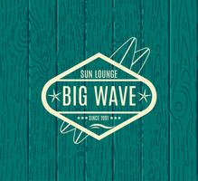 Retro Style Surfing Labels,  vector