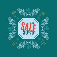 Bright Christmas sale banner  vector