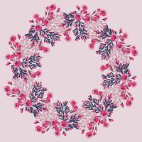 Vector Floral Wreath 